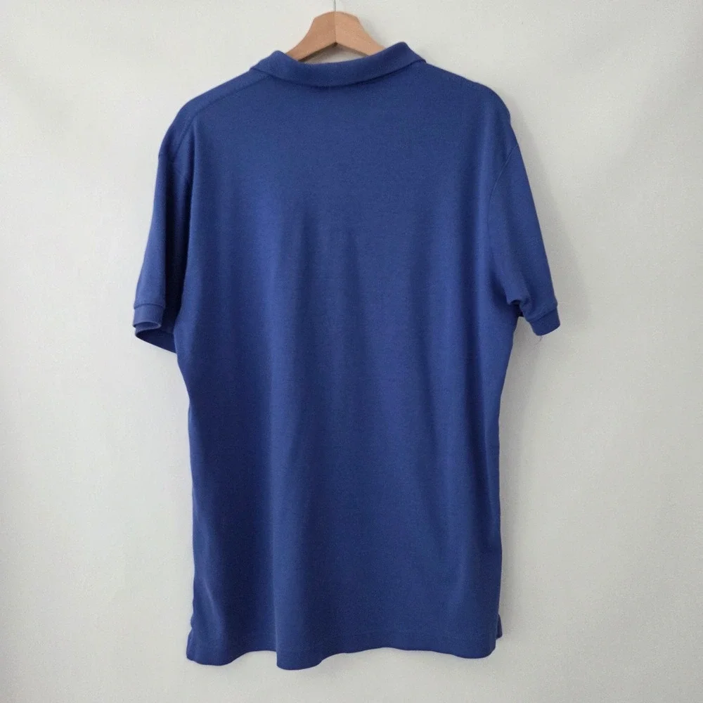 Polo Ralph Lauren Polo Shirt Blue Pink Pony Logo Mens Large